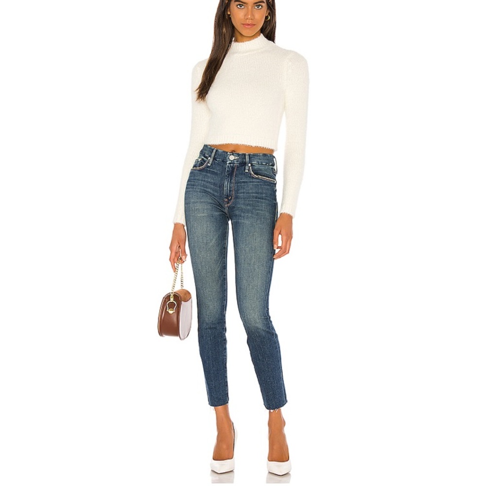 MOTHER the looker ankle fray jeans in gutterpunk - Picture 4 of 13